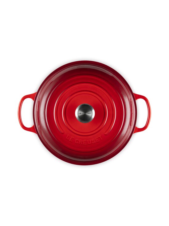 Le Creuset - Shallow Casserole Cerise -valurautapata 3,5 l, 30 cm - CERISE | Stockmann - photo 5