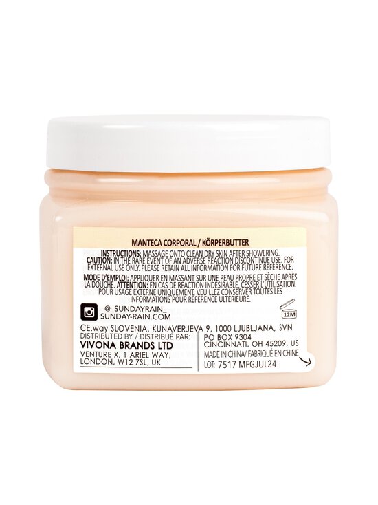 Sunday Rain - Body Butter Mango & Coconut ķermeņa krēms 250 ml - NOCOL | Stockmann - photo 3