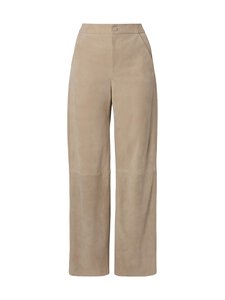 Malina - Felise High Rise Wide -mokkanahkahousut - LIGHT TAUPE | Stockmann