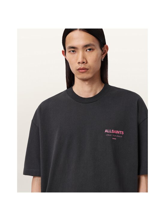 Allsaints - Underground T-krekls - WASHED BLACK/PINK | Stockmann - photo 2