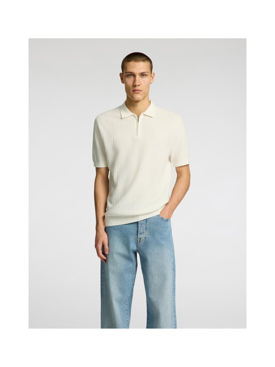 Selected - Kootud särk SlhCran Structure - EGRET | Stockmann - photo 3