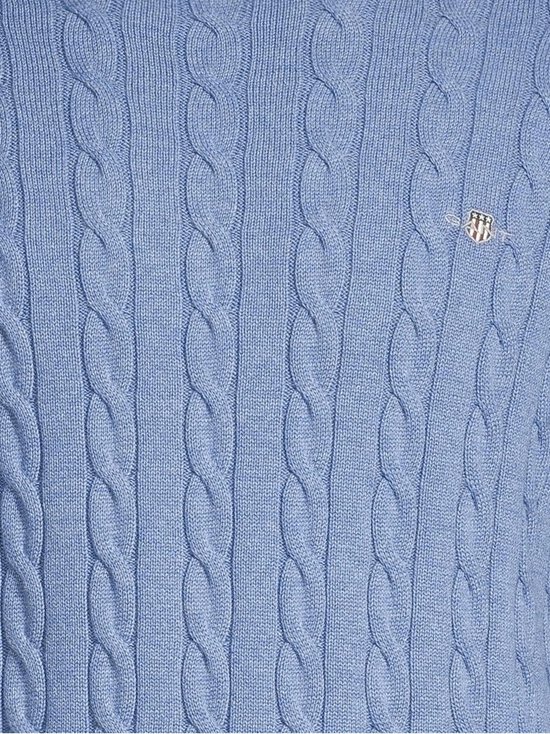 GANT - Palmikkoneule - 906 DENIM BLUE MELANGE - photo 4 GANT - Palmikkoneule - 906 DENIM BLUE MELANGE | Stockmann - photo 4