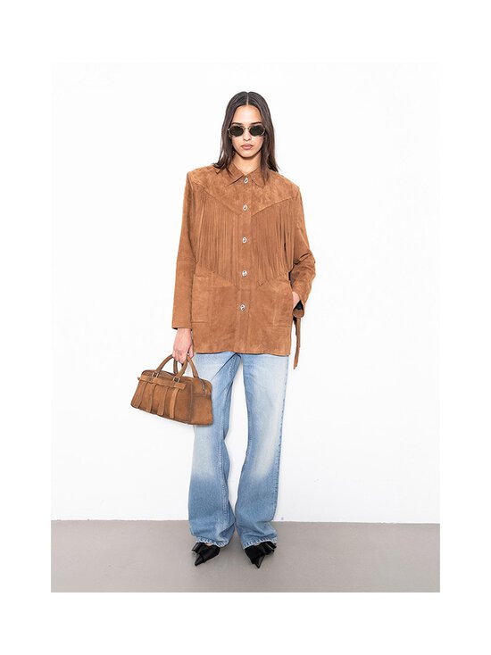 Stand Studio - Estee Fringe Jacket -mokkanahkatakki - 10101 DESERT TAN | Stockmann - photo 2