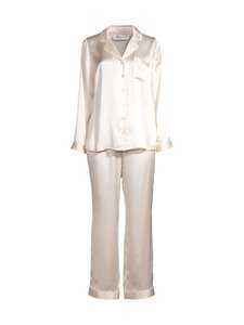 Stockmann Silk - Mercia-silkkipyjama 2-osainen - CHAMPAIGNE BEIGE | Stockmann