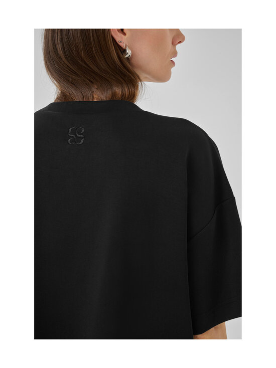 MY ESSENTIAL WARDROBE - HelleMW Embroidery Boxy T-krekls - 100 BLACK | Stockmann - photo 3