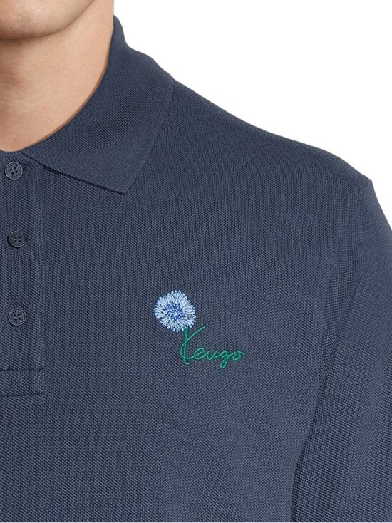 Kenzo - Tulip Slim -pikeepaita - 79 BLUE BLACK | Stockmann - photo 4