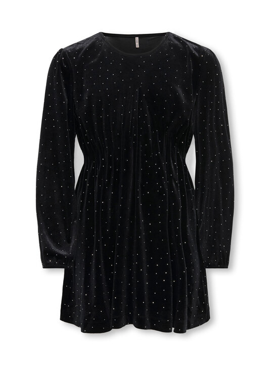 KIDS ONLY - KogVella O-Neck -satiinimekko - BLACK DETAIL:SILVER STUDS | Stockmann - photo 1