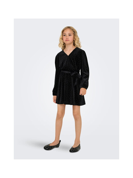 KIDS ONLY - KogVella O-Neck -satiinimekko - BLACK DETAIL:SILVER STUDS | Stockmann - photo 2