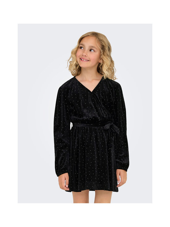 KIDS ONLY - KogVella O-Neck -satiinimekko - BLACK DETAIL:SILVER STUDS | Stockmann - photo 4