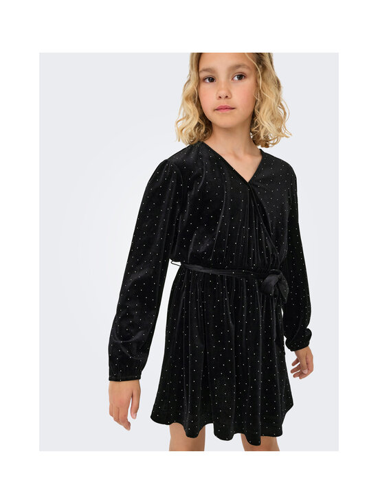 KIDS ONLY - KogVella O-Neck -satiinimekko - BLACK DETAIL:SILVER STUDS | Stockmann - photo 5