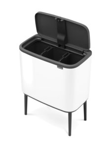 Brabantia - Bo Touch Bin trash can 3 x 11 l - WHITE (VALKOINEN) Brabantia - Bo Touch Bin trash can 3 x 11 l - WHITE (VALKOINEN) | Stockmann