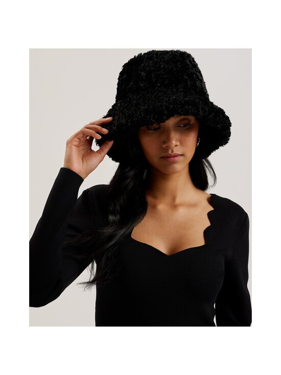 Ted Baker London - Fluffyi Faux Shearling Bucket -tekoturkishattu - BLACK | Stockmann - photo 3