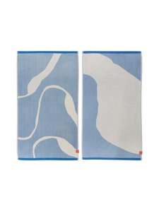 Mette Ditmer Denmark - Nova Arte viesu dvieļi 40 x 55 cm, 2 gab. - 70 LIGHT BLUE / OFF-WHITE | Stockmann