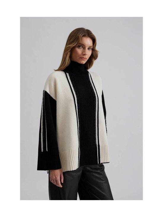 Malina - Kathleen contrast color -palmikkoneule - BLACK STRIPE - photo 1 Malina - Kathleen contrast color -palmikkoneule - BLACK STRIPE | Stockmann - photo 1