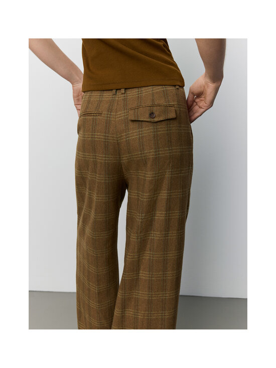 Sofie Schnoor - Rosanasw Wide -housut - 9143 MAPLE BROWN CHECK | Stockmann - photo 2