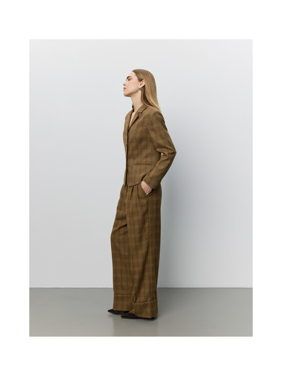 Sofie Schnoor - Rosanasw Wide -housut - 9143 MAPLE BROWN CHECK | Stockmann - photo 5