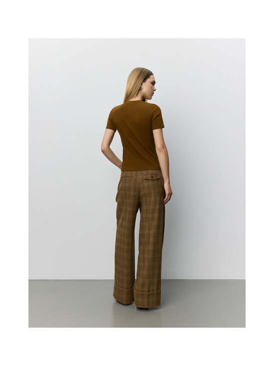 Sofie Schnoor - Rosanasw Wide -housut - 9143 MAPLE BROWN CHECK | Stockmann - photo 6