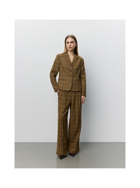 Sofie Schnoor - Rosanasw Wide -housut - 9143 MAPLE BROWN CHECK | Stockmann - photo 8