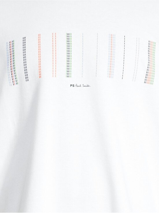 PS Paul Smith - T-särk Casual Fit Stripe - 01_WHITE - photo 4 PS Paul Smith - T-särk Casual Fit Stripe - 01_WHITE | Stockmann - photo 4