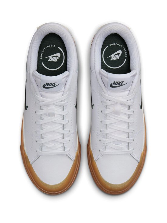 Nike - Court Legacy Lift -nahkatennarit - 100 WHITE/VINTAGE GREEN-GUM YELLOW-SAIL | Stockmann - photo 4