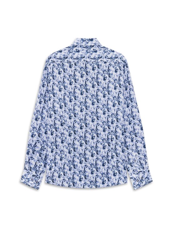 Bugatti - Casual-pellavakauluspaita - 390 NAVY BLUE | Stockmann - photo 2