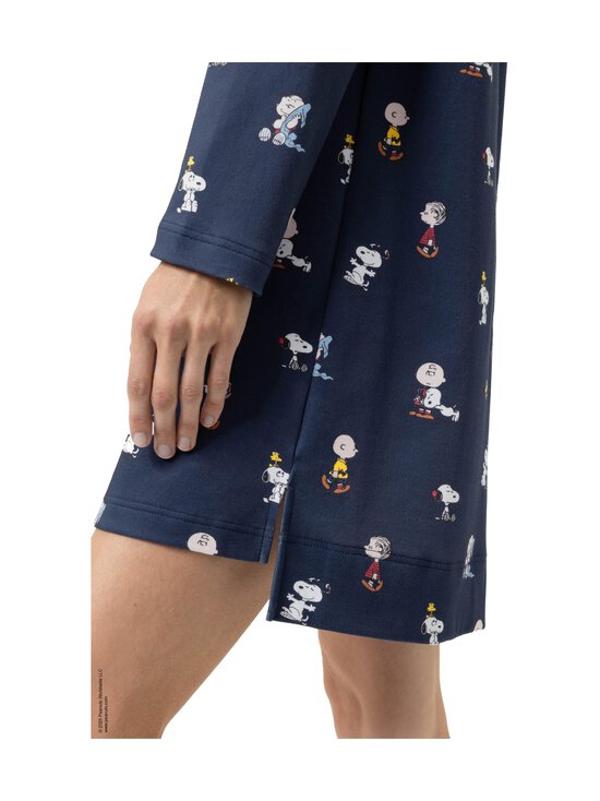 Mey - Peanuts x Mey  -yöpaita - YACHT BLUE 668 | Stockmann - photo 4