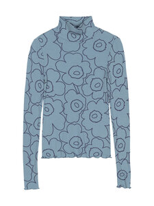Marimekko - Häilyvä Piirto Unikko -poolopaita - 590 LIGHT BLUE, DARK BLUE | Stockmann
