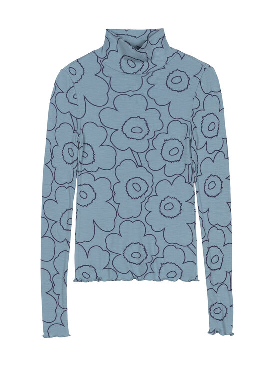 Marimekko - Häilyvä Piirto Unikko -poolopaita - 590 LIGHT BLUE, DARK BLUE | Stockmann - photo 1