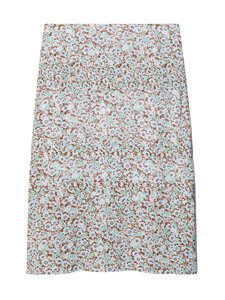 Tory Burch - Laskostettu viskoosihame - 403 BLUE FLORAL | Stockmann