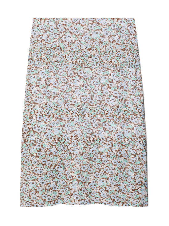 Tory Burch - Laskostettu viskoosihame - 403 BLUE FLORAL | Stockmann - photo 1