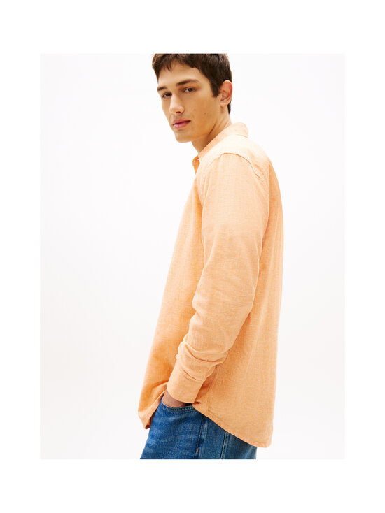 Tommy Jeans - Linen Blend krekls ar apkakli - SD2 LUSH ORANGE | Stockmann - photo 5