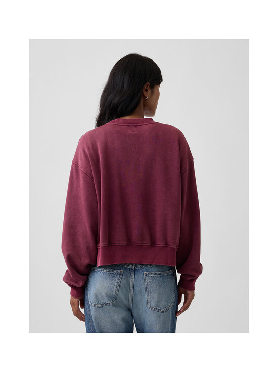 GAP - Oversized Crewneck džemperis ar sānu šķēlumiem - BURGUNDY | Stockmann - photo 4
