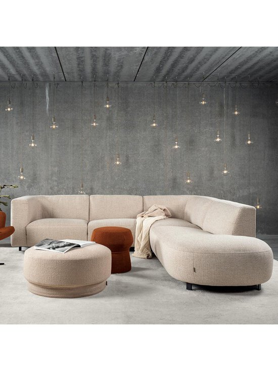 Furninova - Vesta Round -kulmasohva Moulin-kangas masala oikea - BEIGE | Stockmann - photo 3