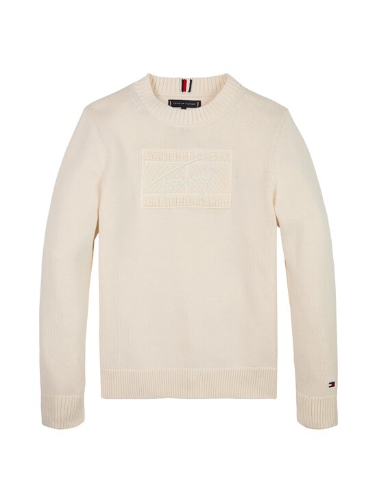 Tommy Hilfiger - Tommy Script Flag Tonal džemperis - Z00 IVORY PETAL - photo 1 Tommy Hilfiger - Tommy Script Flag Tonal džemperis - Z00 IVORY PETAL | Stockmann - photo 1