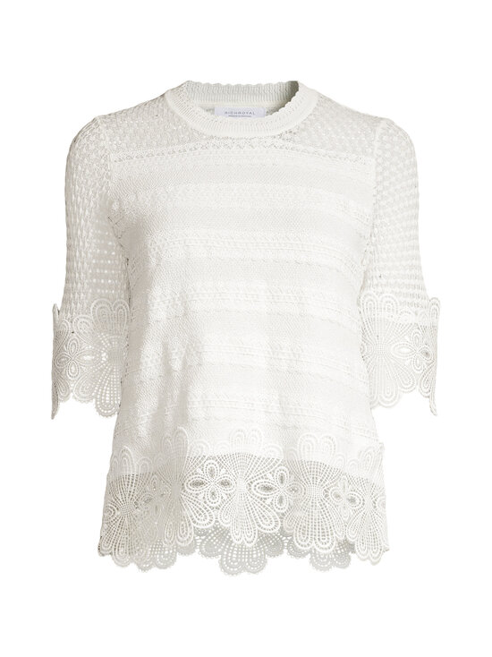 rich & royal - Lace Stitch -neulepaita - 113 PEARL WHITE | Stockmann - photo 1