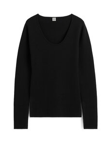 TOTEME - Merino-neulepusero - BLACK | Stockmann