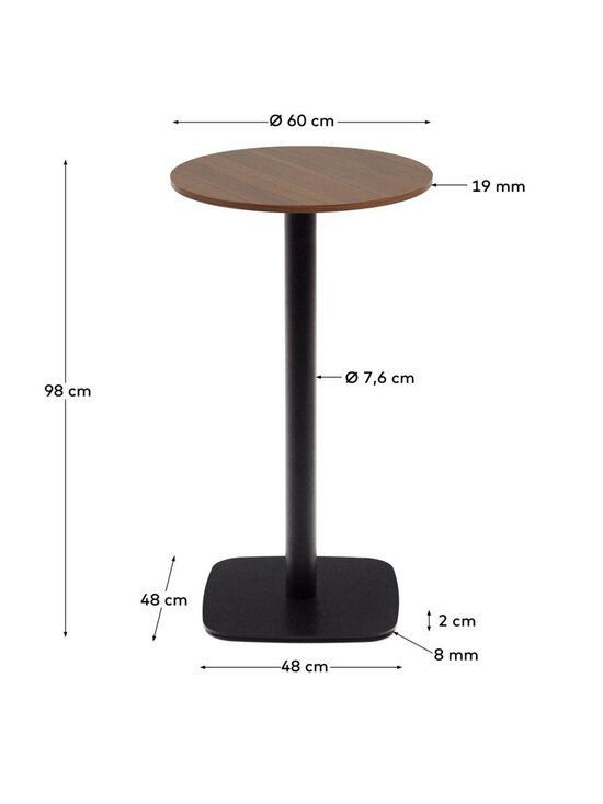 Kave Home - Dina-baaripöytä - MUSTA,RUSKEA | Stockmann - photo 5