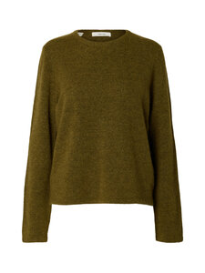 Selected - SlwLulu-neulepusero - FIR GREEN DETAIL:MELANGE | Stockmann