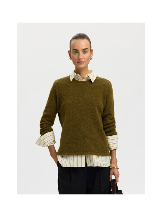Selected - SlwLulu-neulepusero - FIR GREEN DETAIL:MELANGE | Stockmann - photo 2