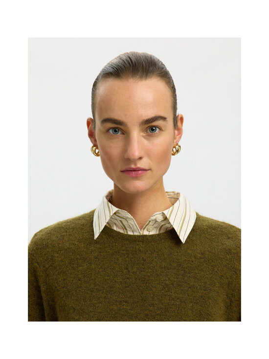 Selected - SlwLulu-neulepusero - FIR GREEN DETAIL:MELANGE | Stockmann - photo 5