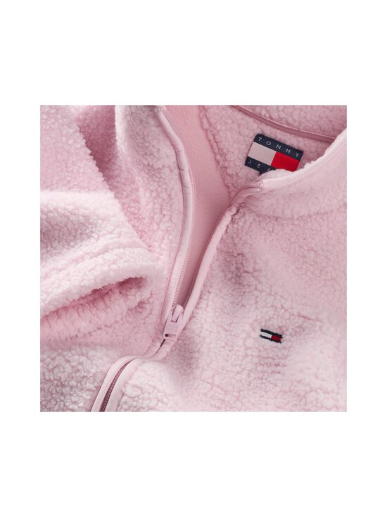 Tommy Jeans - S-Flag Teddy Zip Thru flīsa jaka - TOG LIGHT PINK | Stockmann - photo 3