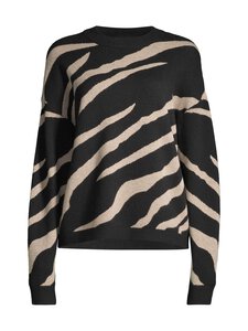 Object - ObjRay-neulepusero - BLACK PATTERN:DESERT TAUPE TIGER GRAPHIC | Stockmann