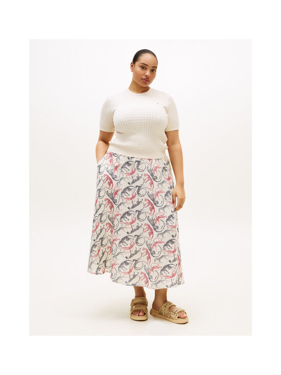 Tommy Hilfiger Curve - Essential Flare -pellavahame - 0F6 LEOPARD BAROQUE RWB | Stockmann - photo 2