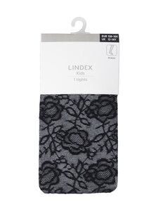 Lindex - Lace apdrukātas zeķubikses 30 den - 80 BLACK | Stockmann