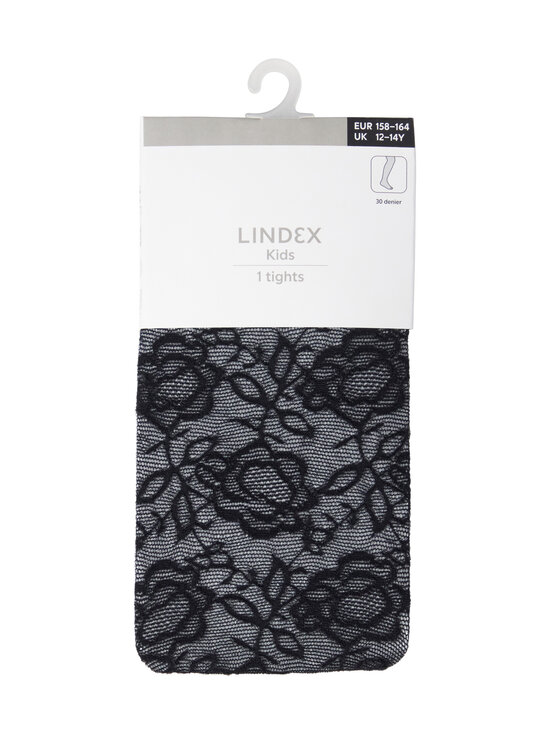 Lindex - Lace apdrukātas zeķubikses 30 den - 80 BLACK | Stockmann - photo 1