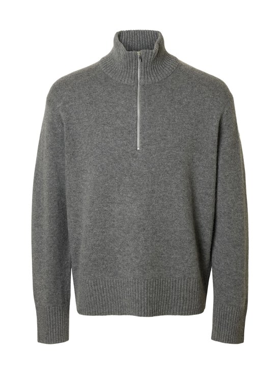 Selected - SlhCalle Relaxed Cashmere Blend -neulepaita - MEDIUM GREY MELANGE | Stockmann - photo 1