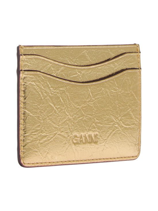 Ganni - Crushed-korttikotelo - 339 GOLD | Stockmann - photo 2
