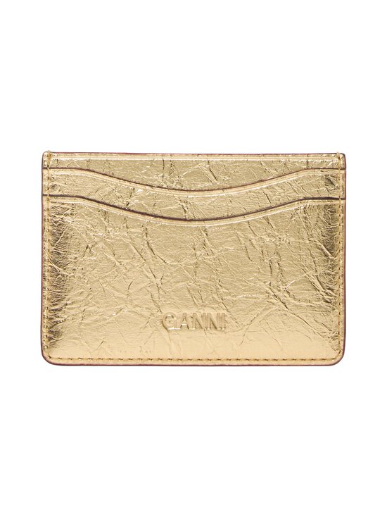 Ganni - Crushed-korttikotelo - 339 GOLD | Stockmann - photo 3