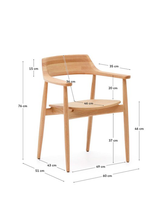 Kave Home - Fondes-tuoli tammi - BROWN | Stockmann - photo 5