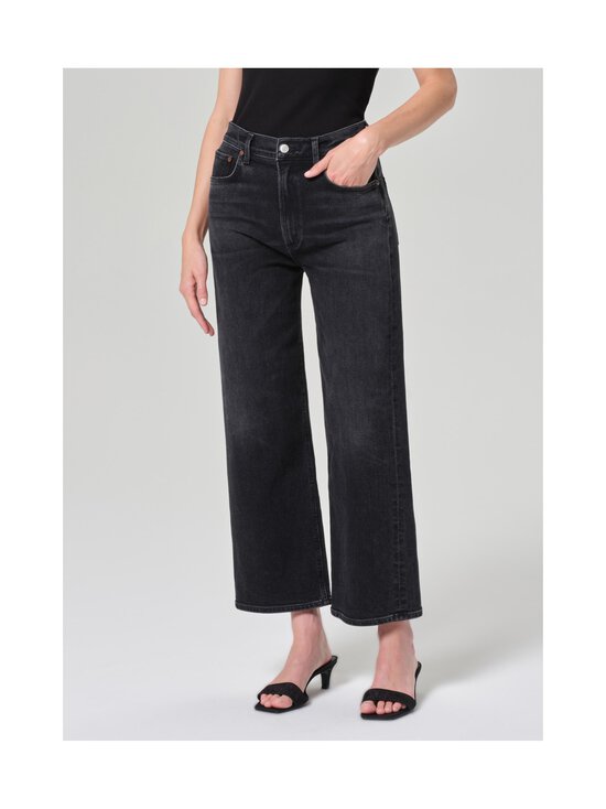 AGOLDE - High Rise Wide Leg -farkut - TUR HUSH (WASHED SATURATED BLACK) | Stockmann - photo 3